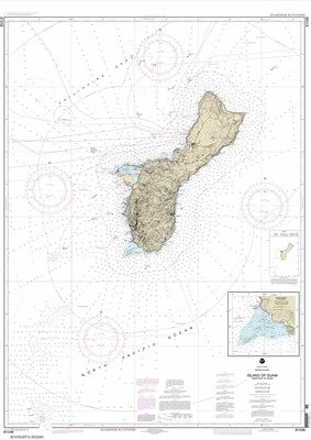Paradise Cay Publications NOAA Chart 81048: Mariana Islands Island of Guam Territory of Guam; Cocos Lagoon 34.8 x 48.3 (Waterproof)