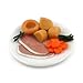 Price comparison product image MyTinyWorld Dolls House Miniature Roast Lamb, Potatoes and Veg