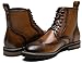 Jousen Boots for Men Retro Fashion Casual Dress Boots Polished Leather Men's Classic Oxford Boots(AMY8158A Brown 12)