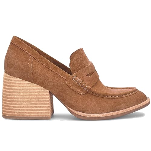 Image of MOOMMO Women Chunky Platform Loafers Pumps Round Closed Toe Slip On Penny Loafers Suede Block High Heels Oxford Shoes Formal Classic Thick Heel Dress Loafer Office Ladies Vintage Comfort 4-11 M US
