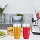DRERIO 24OZ Becher kompatibel für Nutribullet transparente Becher Tassen Ersatzteil Entsafter-Zubehör für NUTRiBULLET 900 W 600 W Mixer-Entsafter, Entsafterbecher als Ersatz