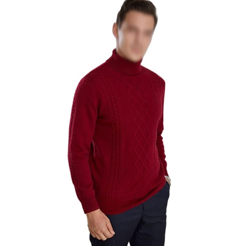 Pull en cachemire homme col revers chic et chaud pour l'hiver