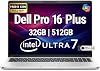 Dell Pro 16 Plus PB16250 (Reemplaza a Latitude 5550) Notebook empresarial con IA de 16" FHD+ Intel Ultra 7-265U, 32GB RAM DDR5, 512GB SSD PCIe, Wi-Fi 6E, BT, teclado retroiluminado, cámara web HD, RJ-45, Win 11 Pro - Plateado 2