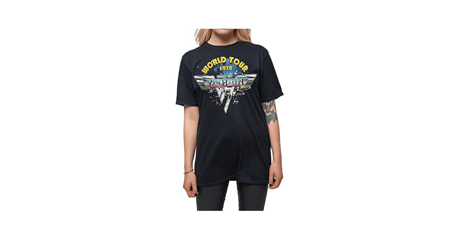 Amazon | Van Halen T Shirt World Tour 78 Full Colour Band