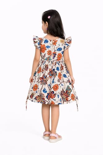 Image of Girls Pure Cotton Soft Frock with Astar, Printed Multicolor for Girl Child