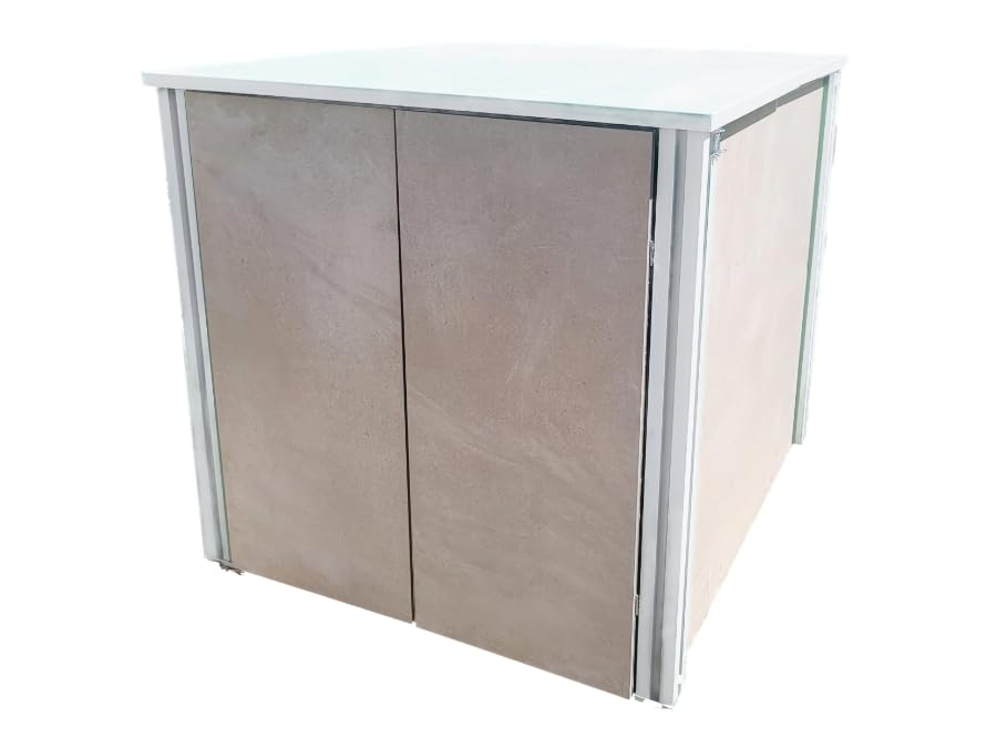 Local Jardin ou Piscine Beige et Blanc