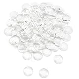 Foraineam 150 Pieces 1 inch Glass Dome Cabochons Clear Round Cabochon for Photo Pendant Craft Jewelry Making