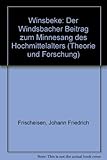  Winsbeke. Der Windsbacher Beitrag zum Minnesang des Hochmittelalters