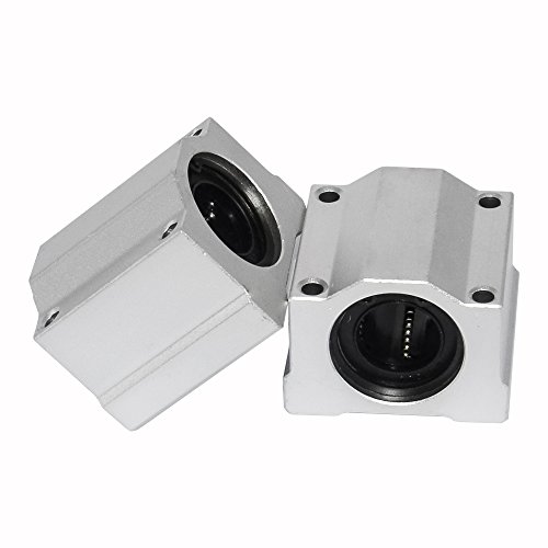 2-Pack SCS25UU 25mm Bore CNC Linear Motion Ball Slide Bearings
