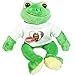Ocadeau Peluche rana verde personalizable con camiseta blanca para personalizar con foto Imagen de Ocadeau Peluche rana verde personalizable con camiseta blanca para personalizar con foto