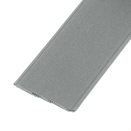 Miniatura 4 de Quarkzman Cintas Elásticas Para Coser 2cm 5 Yardas 15 Pies Gris Claro Carrete De Elástico De Punto De Alta Elasticidad Para Pelucas, Cinturones, Pantalones