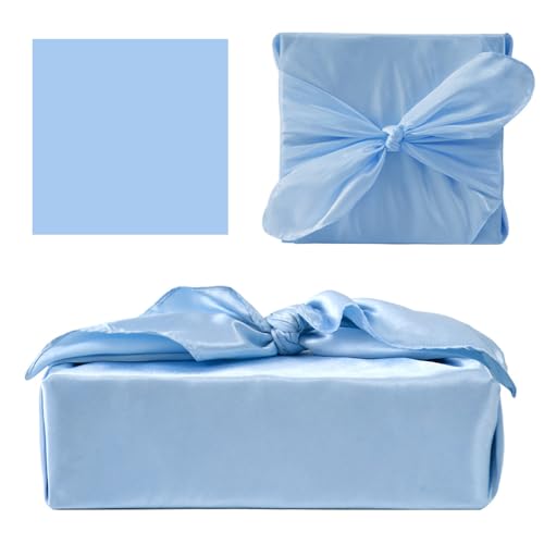 6 PCS/Set Minimalist Gift Wrapping Scarf - Multi-Color Satin Fabric Bundling Cloth for Stylish Present Packaging