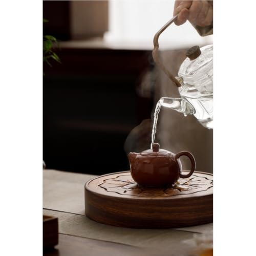 Buy Luxury Retro Walnut Wooden Tea Tray with Water Container, 25cm Round Serving Platter for Elegant Home and Dining Decor Buy Luxury Retro Walnut Wooden Tea Tray with Water Container, 25cm Round Serving Platter for Elegant Home and Dining Decor – generic