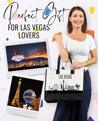 Bolso Tote Canvas InnoBeta Las Vegas Skyline miniatura 2