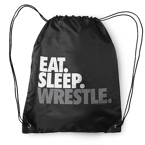 ChalkTalkSPORTS Wrestling Sport Pack Cinch Sack | Eat Sleep Wrestle2