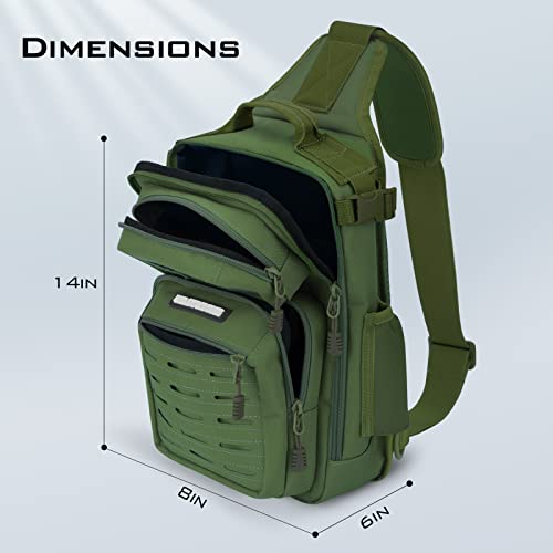 Image of KastKing BlowBak Tactical Sling Tackle Bag-Lightweight Fishing Backpack Storge Fishing Gear and Equipment,Gift for Men
