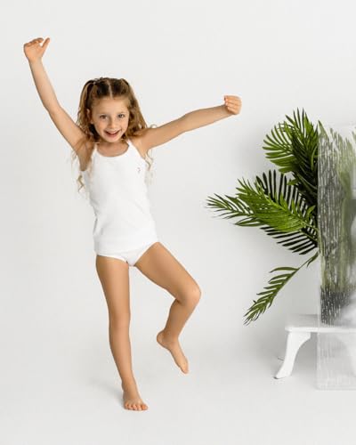 MeMoi Girls' 3 Pair Pack Ribbed Floral Bouquet Camis2