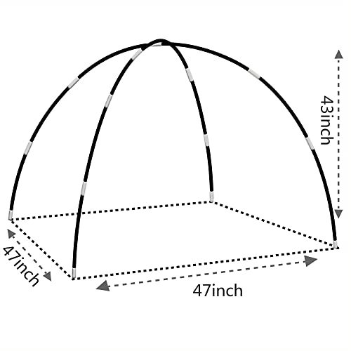 Mnagant Kids Tent Replacement Poles - Fiberglass Poles for Indoor & Outdoor Play Tents, Suitable for Boys and Girls Tent, Length 112in(S)