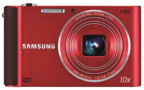 Samsung ST 200F - Cámara Digital (16,4 MP, Cámara compacta, 25,4/58,4 mm (1/2.3), 10x, 1x, 4,85-48,5 mm) Rojo