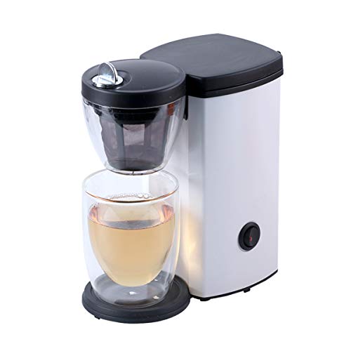 LTLWSH Filter Coffee Machine, Mini Detachable Filter Automatic Coffee Makers for One Cup 200ml 350W,White
