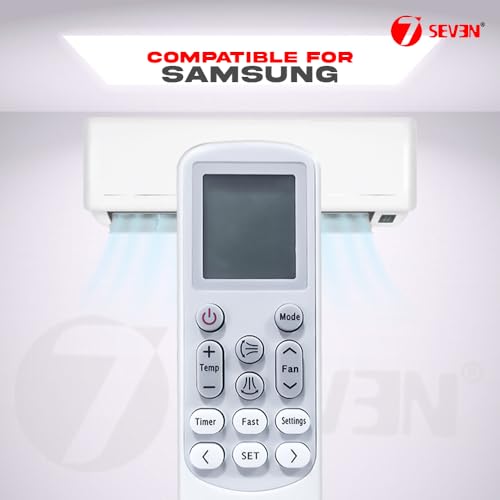 Image of 7SEVEN Compatible with Samsung AC Remote Control Model 144A Suitable for Split and Window 1 1.5 2 Ton Air Conditioner Remote - Match Each Keys Exactly to Replicate Genuine Remote Function