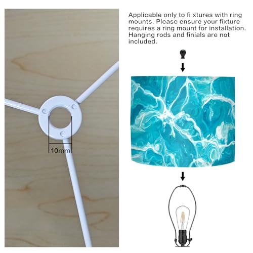 Image of Nuxovilar Lamp Shades Set of 2, 13 inch Top x 13 inch Bottom x 10 inch High (Spider)
