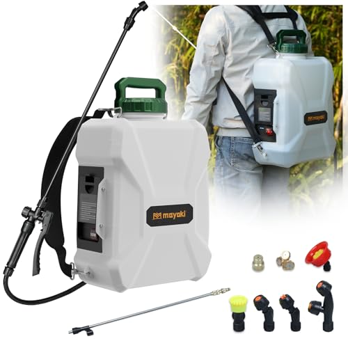 3Gallon Lawn Garden Sprayer Compatible with Makita 18V Battery(Tool Only) Backpack Pump Sprayer Translucent Water Tank Adjustable Pressure for Spraying Plants Watering Weeds Cleaning