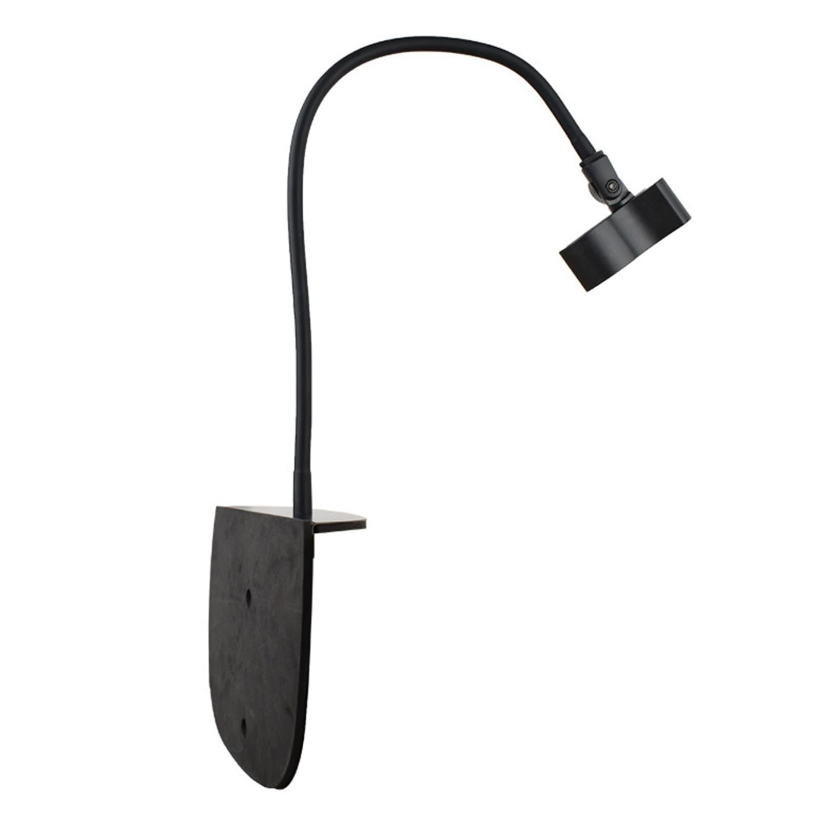 PANGBOER Sturdy Insert Base Bedside Hose Holder, Flexible Gooseneck Tube Holder with Clip Head for Headboard and Tabletop Use Bedside Hose Gooseneck Tube Insert Base Clip Headboard Tabletop
