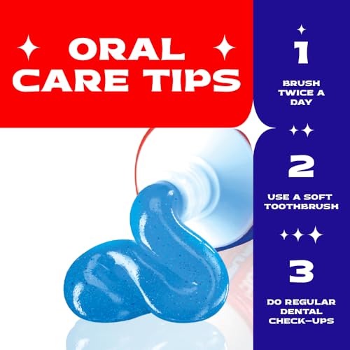 Image of Closeup Intense Cool Blue Gel Toothpaste with Cooling Beads | Intense Cooling | 18 Hours of Fresh Breath, 300g (150g x 2)