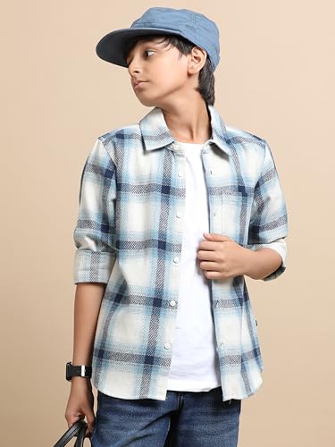 Image of Boys Tartan Checked Shirt 2-14 Years