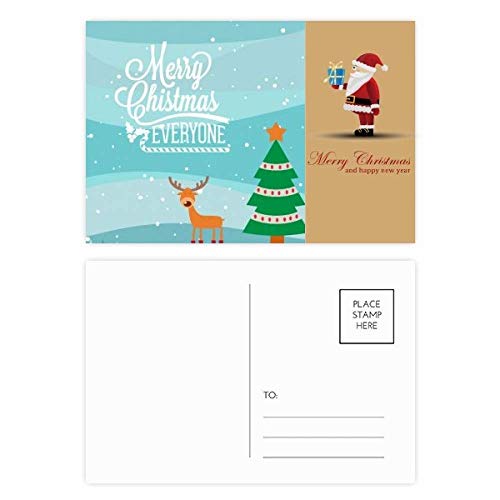 Cartes de Noël Cerf Lot de 20 à Glisser dans vos Cadeaux de Fête