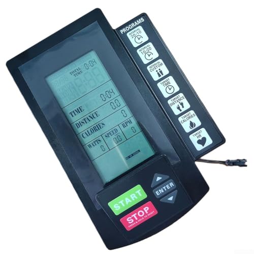 Zilimontt Windwiderstand Heimtrainer Zähler Display, Multifunktions-Zähler, intuitives Display, Display Monitor Tacho-Ersatz, Datensammlung, 156 x 228 x 61 mm