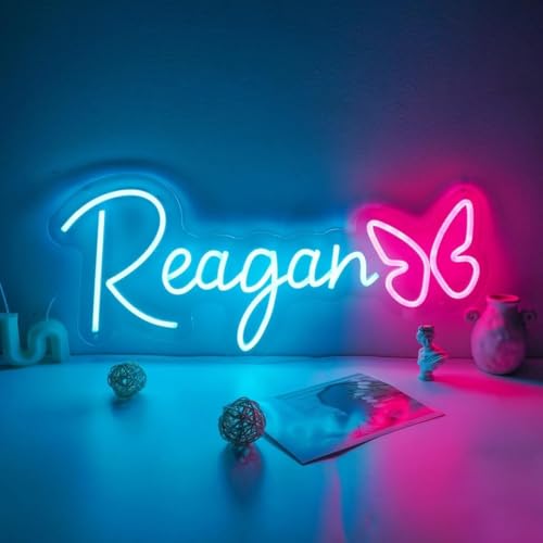 Custom Neon Signs, USB Personalized Large Led Neon Lights Sign for Wall Decor Wedding Birthday Party Bedroom Bar Shop Name Logo Lights (Optional 10