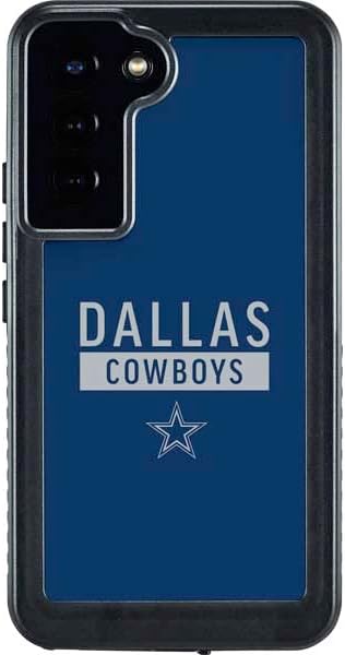 Skinit Waterproof Case Compatible with Samsung Galaxy S23 Plus - Officially Licensed NFL Dallas Cowboys Blue Performance Series Design