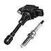 QYL Set of 4 Ignition Coil UF549 & Iridium Spark Plugs 9029 Compatible with 2007-2014 Nissan Altima Versa Sentra Rogue Cube QX60 NV200 2.5L 2.0L 1.8L 1.6L
