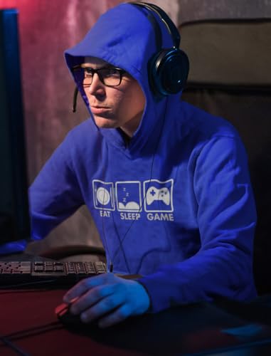 Tstars Eat Sleep Game Hoodie for Men and Teens Funny Gamer Pullover Cool Gaming Apparel Hoodies Boys3
