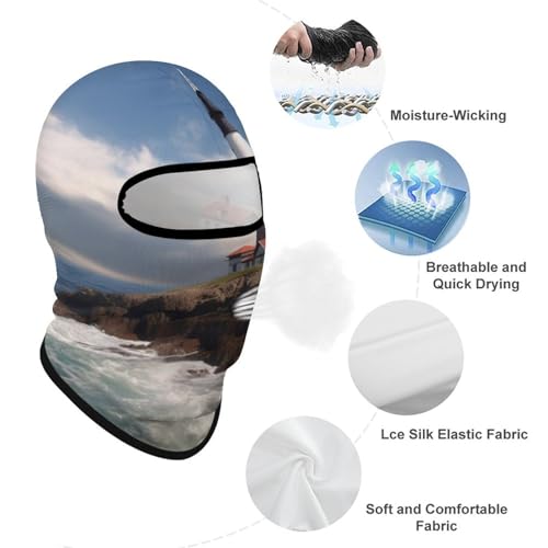 Balaclava de Protección Solar para Hombres y Mujeres, Máscara Respirable para la Cara y Cabeza Completa para Senderismo, Ciclismo, Correr, Conducción miniatura 3