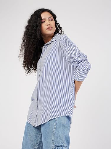 Image of Sassafras Women Polka Dot Oversize Shirt