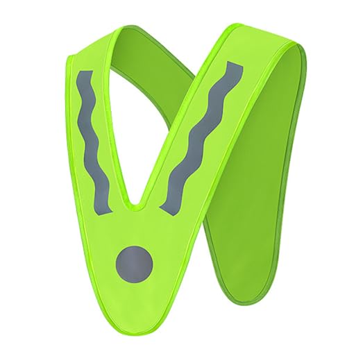 HEYZAKKA Highlight Reflective Straps Night Running Riding Clothing Adjustable Fluorescent Vest for Adult Students Children