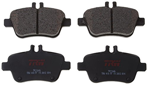 Trw Automotive Tpc1646 Disc Brake Pad Set For Mercedes-Benz Gla250: 2015 - 2020 And Other Applications Rear, Black #TOP5