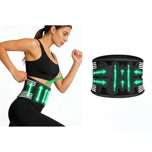 Image of Back Pain Relief Belt for Women & Men, Adjustable Back Support Belt with Breathable Fabric, Posture Corrector for Herniated Disc & Sciatica, Lightweight Waist Belt for Daily Use