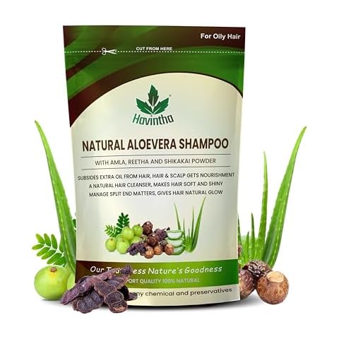 Havintha Natural Amla Reetha Shikakai And Aloevera Powder Shampoo For Oily Hair| Organic Powder for Hair Growth Cover