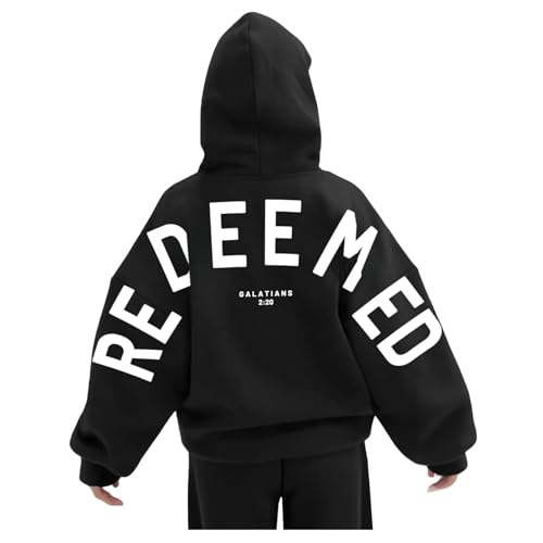 Disciple Men's Womens Oversized Hoodies Joyful Redeemed Baggy Pullover Hooded Sweatshirts 2025 Casual Trendy Coat2