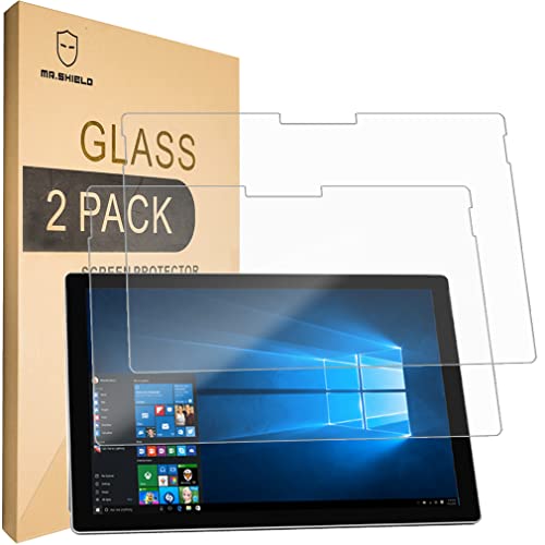 Mr.Shield [2-Pack] Designed For Microsoft Surface Pro 7 / Surface Pro 7 Plus/Surface Pro 7+ [Tempered Glass] Screen Protector [0.3mm Ultra Thin 9H Hardness 2.5D Round Edge]