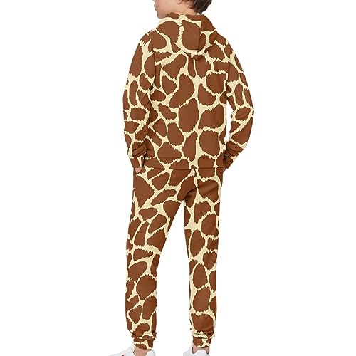 FUSURIRE Boys Hoodie and Leggings Outfit Set for Kids 6-16 Years Long Sleeve Hooded Sweatshirts Sweatpants Teen Youth2