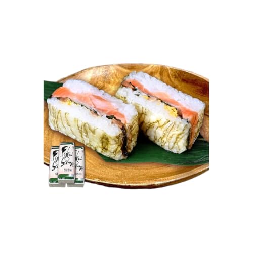 「10月〜4月お届け」[福井サーモン]こだわりのふくいサーモン寿司 3本セット お寿司 惣菜 和食 地産地消 福井県産 脂乗り 臭みがない 昆布包み 押し寿司 笹の香り 地元産こしひかり 純米酢
