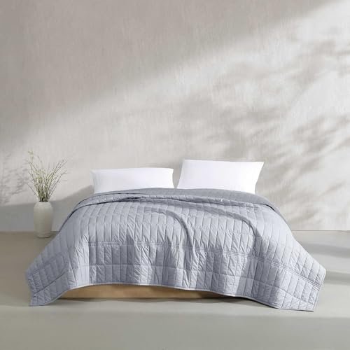 Linge de lit double bleu acier idéal pour dortoir et chambre