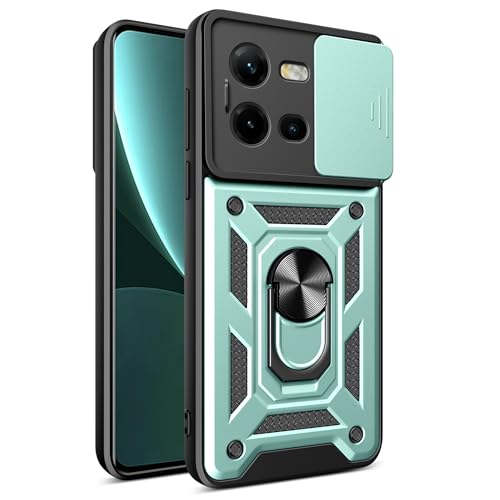 Lucyliy Funda para Vivo V25 5G Funda PC rígido de Doble Capa, a Prueba de caídas Compatible con vivov 25e 4G/Vivo X80 Lite 5G Funda Protectora Grado Militar Green
