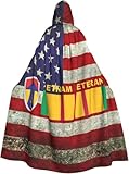 LIUBOBOA 2nd Field Force Vietnam Veteran Hooded Cloak Party Costume Decoration Hooded Robe Cloak