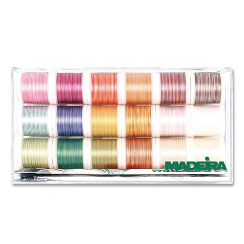 Madeira Cotona 50 Clear Box 18ct Thread Set Multi miniatura 1
